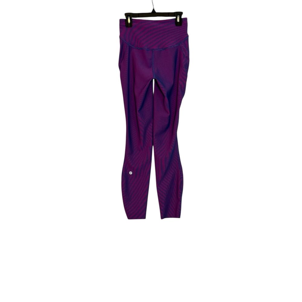 Lululemon sonic pink ribbed base pace high-rise tight 25" leggings size 4 - Picture 4 of 10